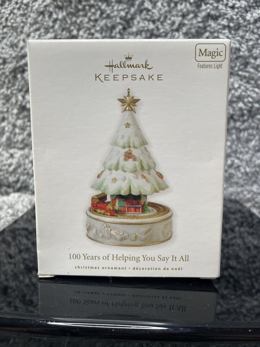Hallmark Keepsake 100 Years of Helping You Say It All Light Christmas Ornament